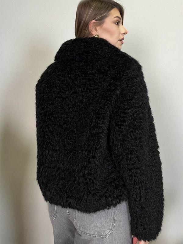 Pelliccia eco Censured - nero