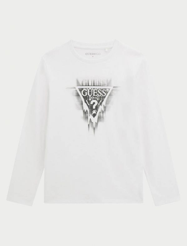 T-shirt manica lunga Guess - white