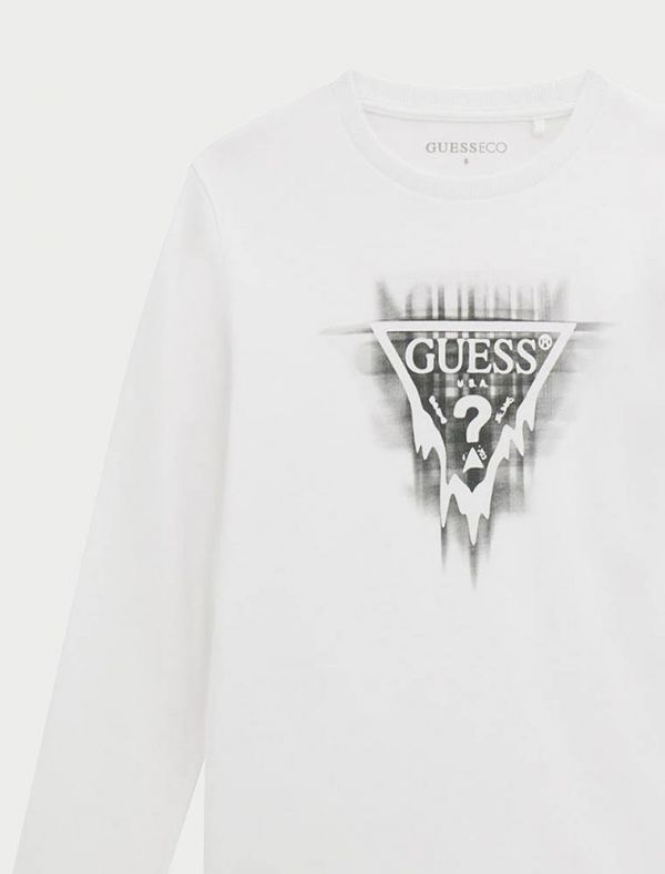 T-shirt manica lunga Guess - white