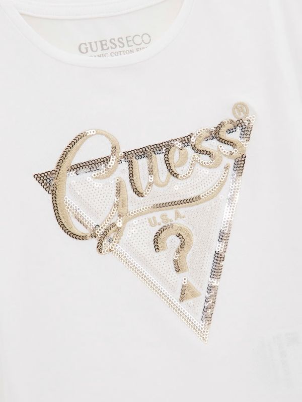 T-shirt manica lunga Guess - bianco