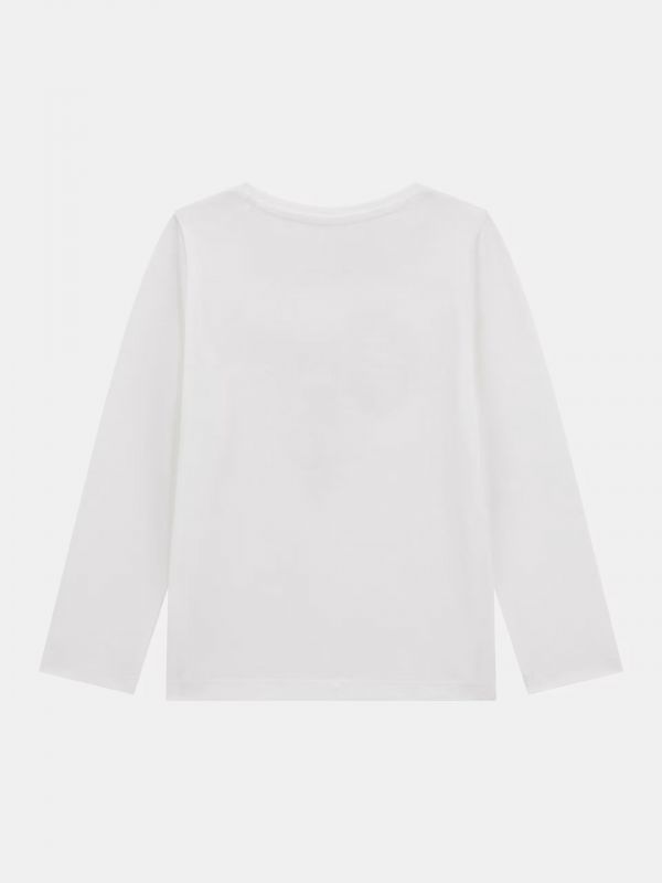 T-shirt manica lunga Guess - bianco
