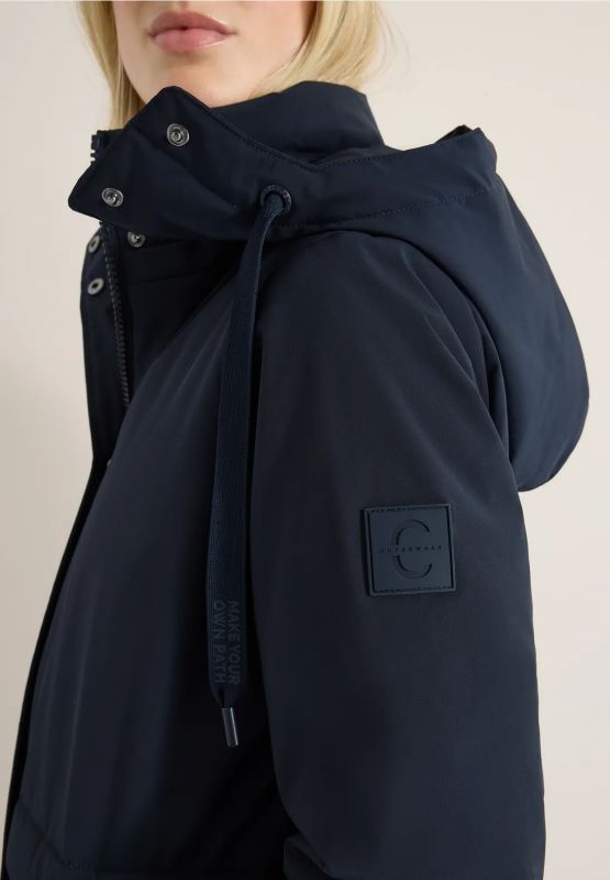 Cappotto curvy Cecil - blu