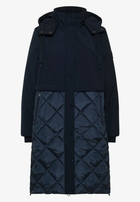 Cappotto curvy Cecil - blu