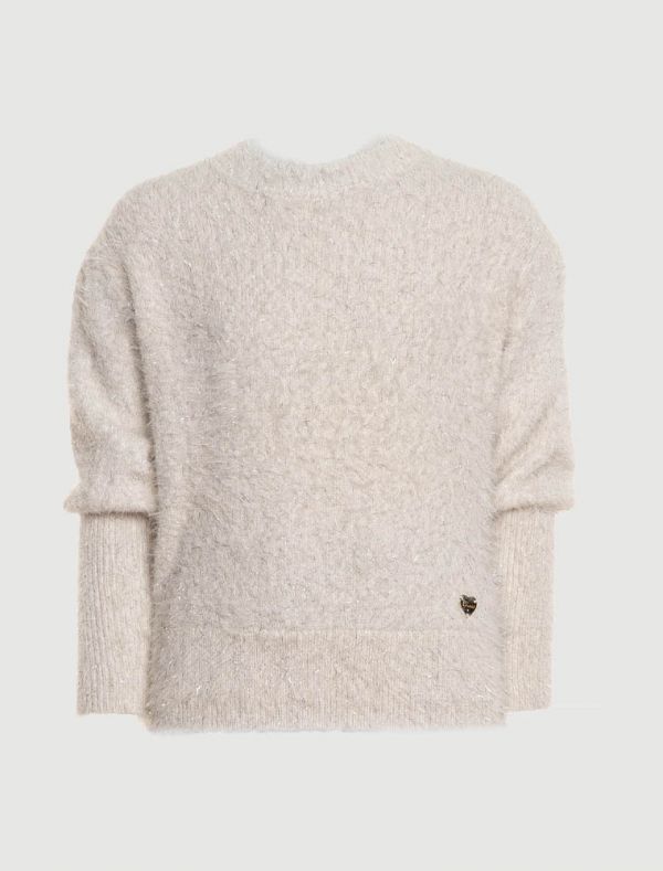 Maglia manica lunga Guess - crema