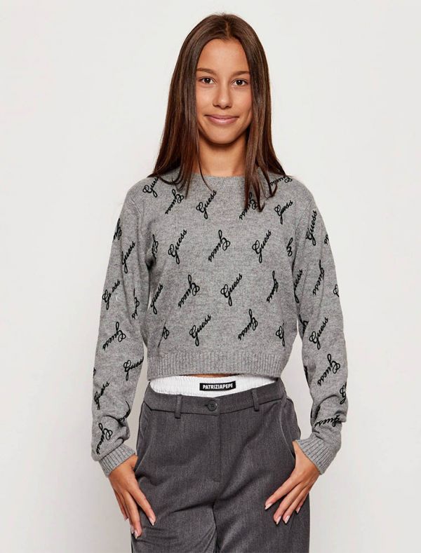 Maglia manica lunga Guess - grigio