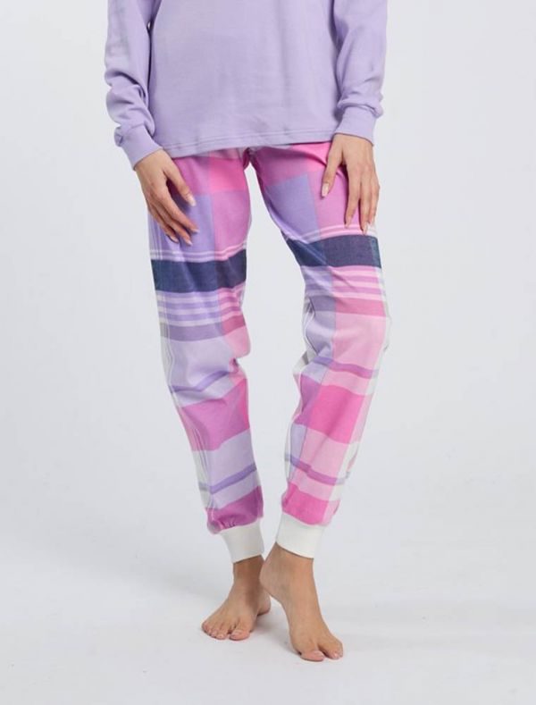 Pigiama lungo Happy People - lilla