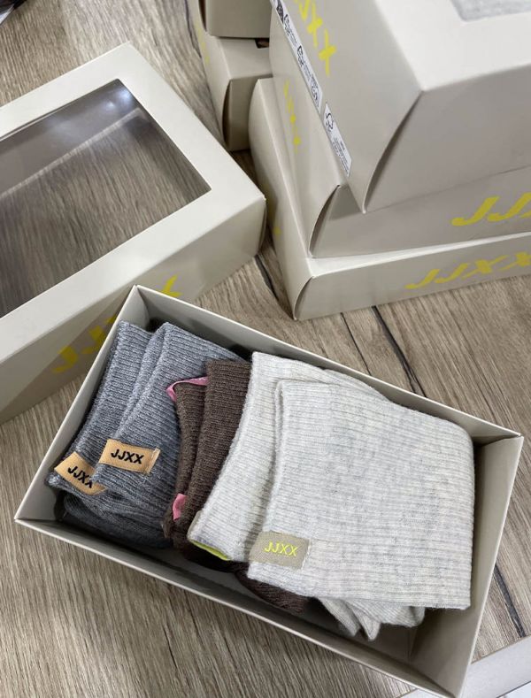 Calzini cotone corti Jjxx - oatmeal