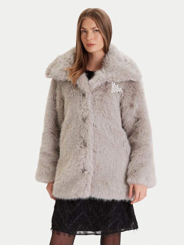 Pelliccia eco Only - beige chiaro