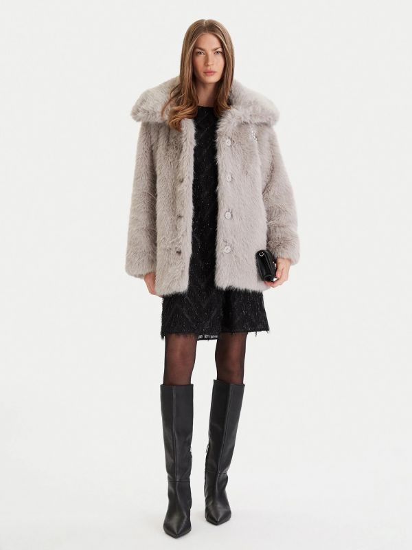 Pelliccia eco Only - beige chiaro