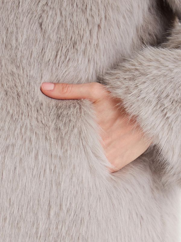 Pelliccia eco Only - beige chiaro