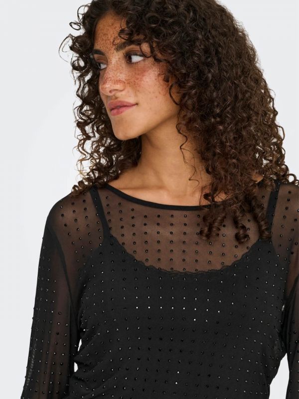 Maglia manica lunga Only - black