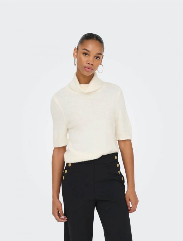 Maglia manica corta Only - cloud dancer