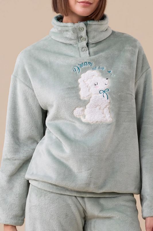 Pigiama lungo Noidinotte - salvia