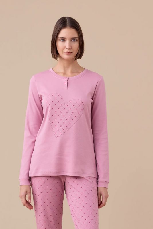 Pigiama lungo Noidinotte - rosa