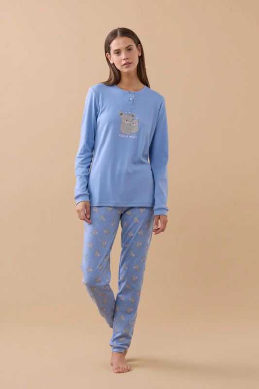 Pigiama lungo Noidinotte - blu