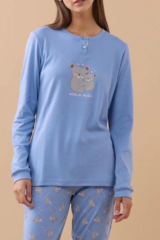 Pigiama lungo Noidinotte - blu