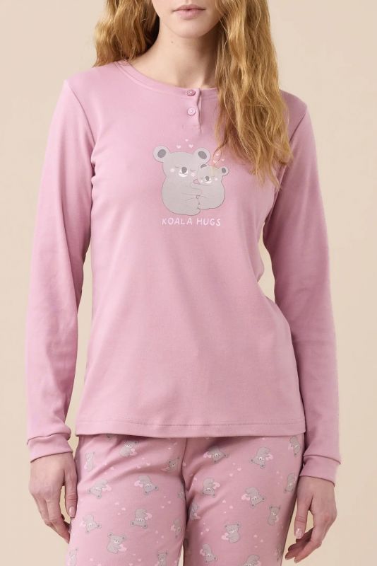 Pigiama lungo Noidinotte - rosa
