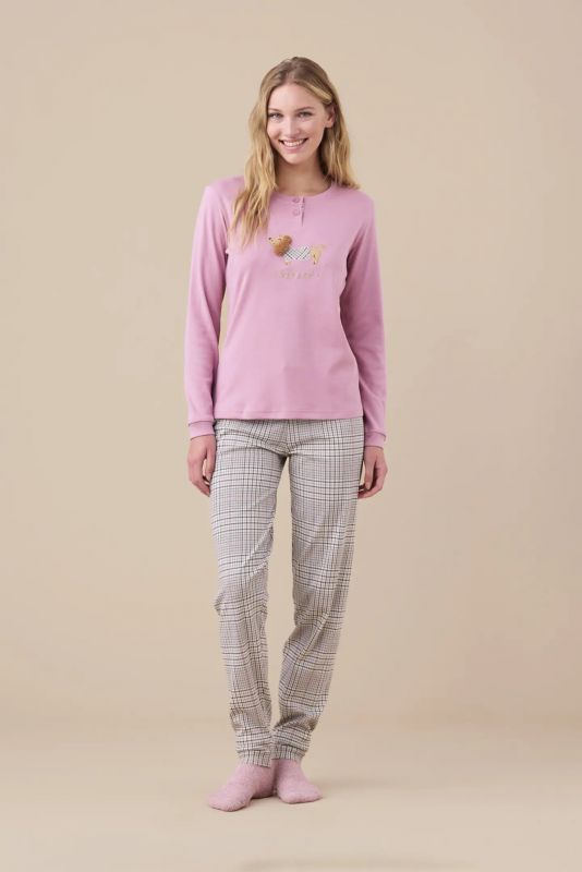 Pigiama lungo Noidinotte - rosa