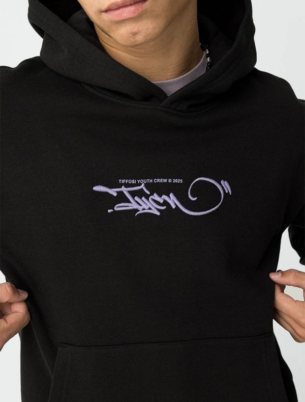 Maglia in felpa cappuccio Tiffosi - nero