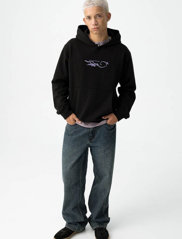 Maglia in felpa cappuccio Tiffosi - nero