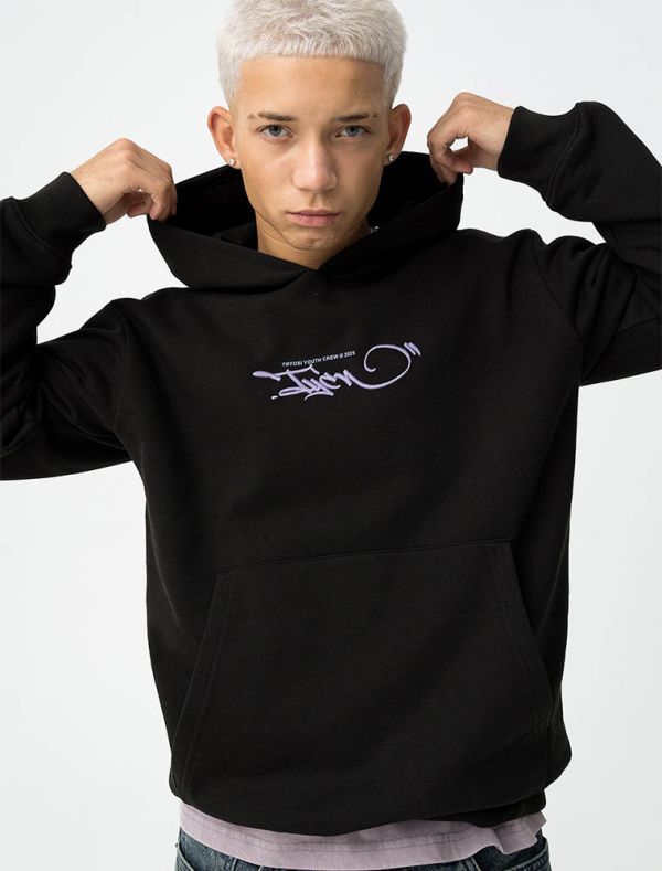 Maglia in felpa cappuccio Tiffosi - nero