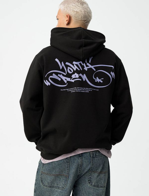 Maglia in felpa cappuccio Tiffosi - nero