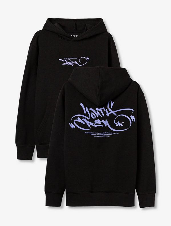 Maglia in felpa cappuccio Tiffosi - nero