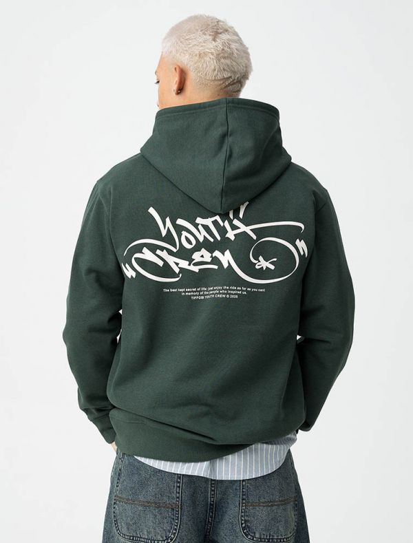 Maglia in felpa cappuccio Tiffosi - verde scuro