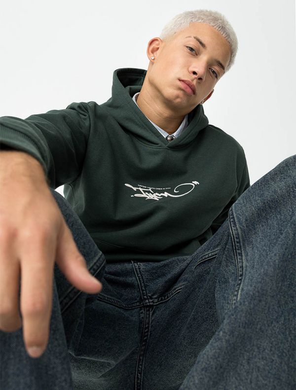 Maglia in felpa cappuccio Tiffosi - verde scuro