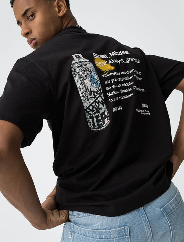 T-shirt manica corta Tiffosi - nero