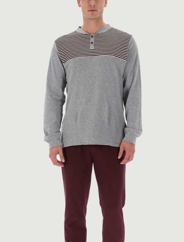 Pigiama lungo Lvb Man - bordeaux