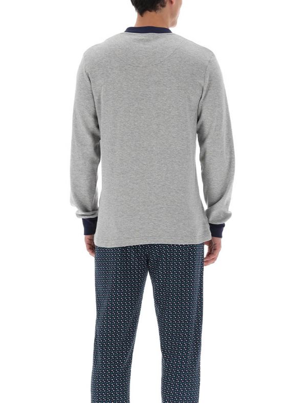 Pigiama lungo Lvb Man - grigio melange