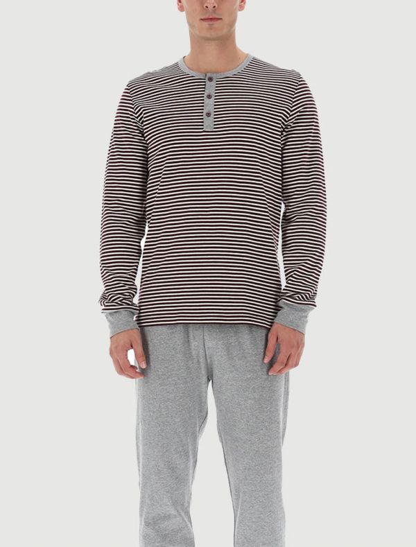 Pigiama lungo Lvb Man - bordeaux