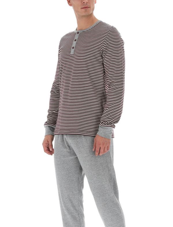 Pigiama lungo Lvb Man - bordeaux