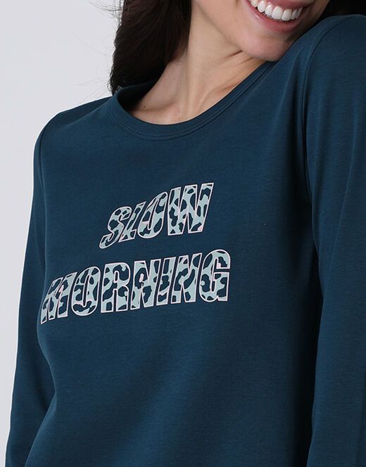 Pigiama lungo Lovable - ottanio