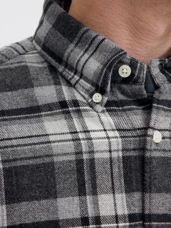 Camicia manica lunga flanella Jack & Jones - grey