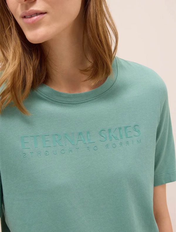 T-shirt manica corta Cecil - verde scuro