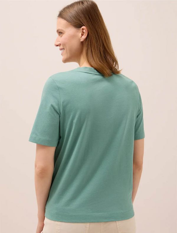 T-shirt manica corta Cecil - verde scuro