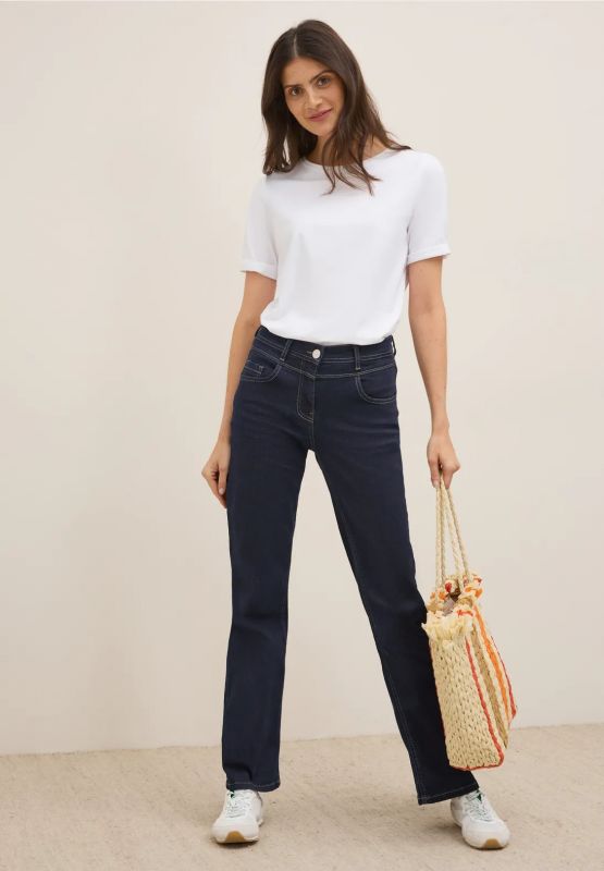 Pantalone jeans curvy. vestibilità sl... - blu scuro