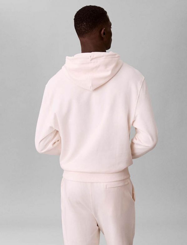 Maglia in felpa cappuccio Calvin Klein - bright white