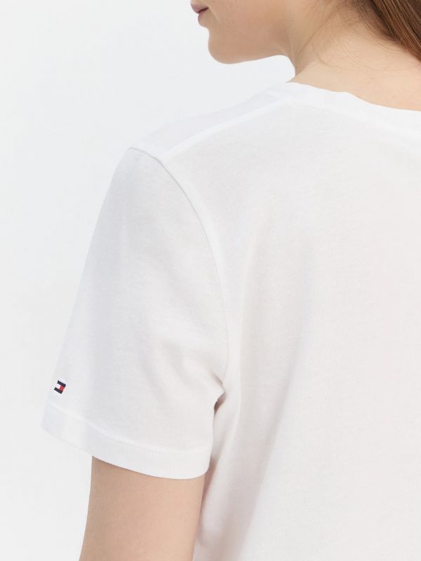 T-shirt manica corta Tommy Hilfiger - bianco