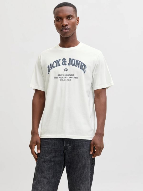 T-shirt manica corta Jack & Jones - bianco