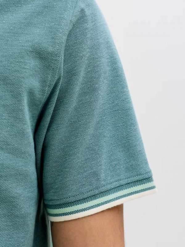 Polo manica corta Jack & Jones - verde acqua
