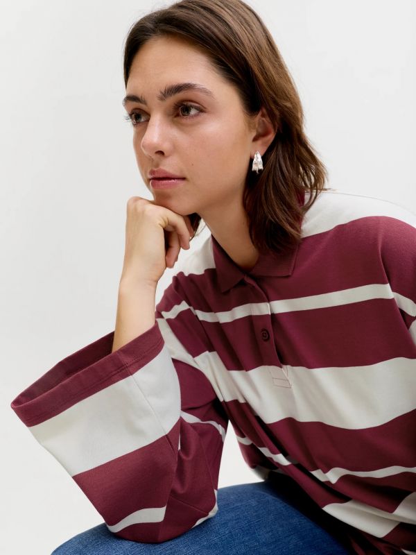 T-shirt manica corta Jjxx - bianco viola