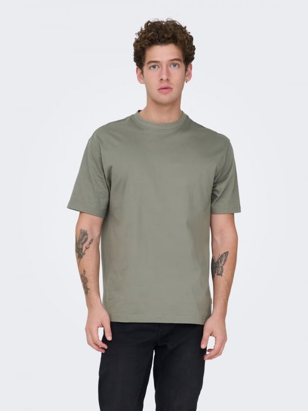 T-shirt manica corta Only & Sons - gray