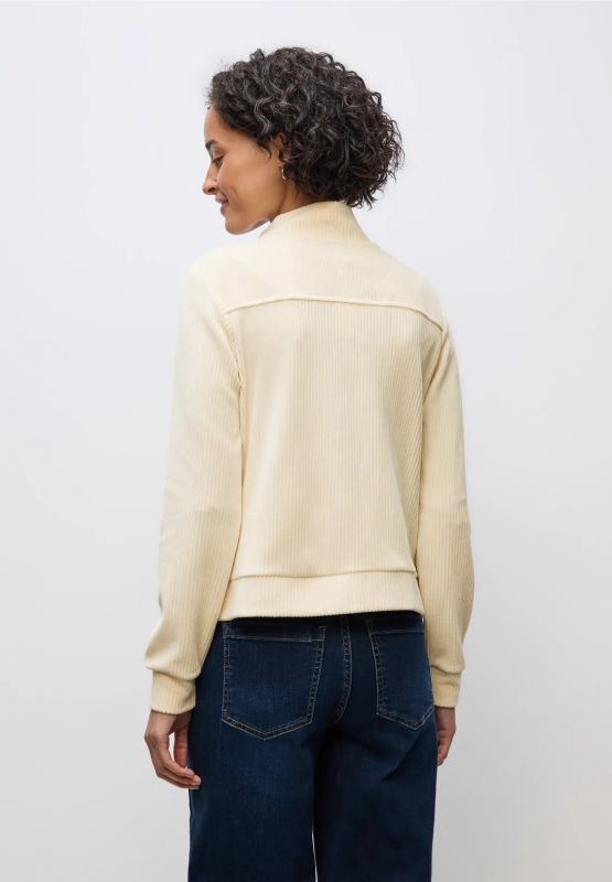 Maglia in felpa aperta Street One - beige