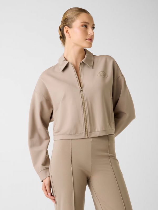 Felpa sportiva aperta Guess - beige