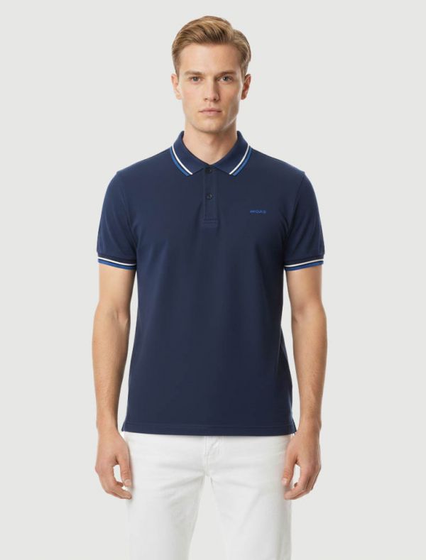 Polo manica corta Gas - blu navy