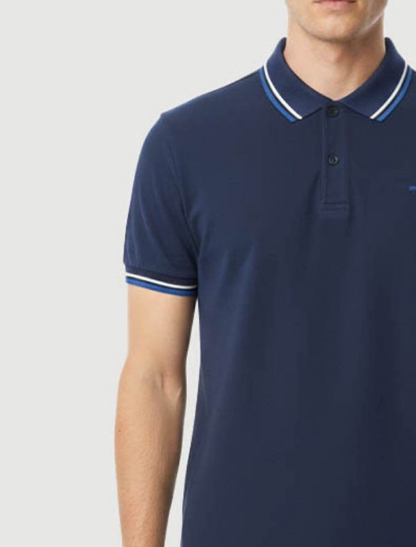 Polo manica corta Gas - blu navy
