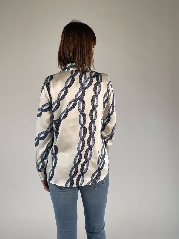 Camicia manica lunga Emme - bianco azzurro